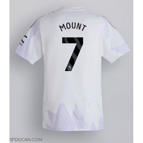 Muški Nogometni Dres Manchester United Mason Mount #7 Gostujuci 2025-26 Kratak Rukav